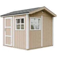 Timbela Capanno da giardino di 5,9 m² - H252x250x294 cm - M913-TERRA BROWN