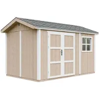 Timbela Capanno da giardino di 8,68 m² - H252x250x412 cm - M914A-TERRA BROWN