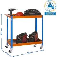 Simonwork (bancos De Trabajo) Banco Da Lavoro Wagon 2/400 Metalic 1030x900x400 Mm