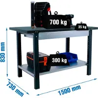 Simonwork (bancos De Trabajo) Banco Da Lavoro Bt6 Pro Box 830x1500x730 Mm