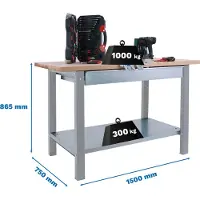 Simonwork (bancos De Trabajo) Banco Da Lavoro Bt6 Pro Box 865x1500x750 Mm