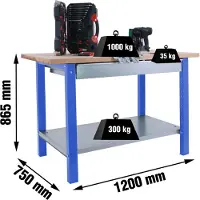 Simonwork (bancos De Trabajo) Banco Da Lavoro Bt6 Pro Box 865x1200x750 Mm