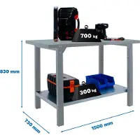 Simonwork (bancos De Trabajo) Banco Da Lavoro Bt6 Pro 830x1500x730 Mm