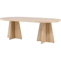 Furnlux Classic Tavolo da pranzo FURNLUX Bootcut Oak 115cm / Hauptfarbe: Beige / Dimensioni: 115 x 230 x 76 cm