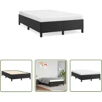 The Living Store struttura letto nera 120x190 cm in ecopelle