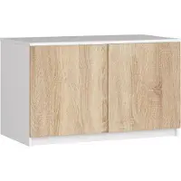 Akord Nadställning per guardaroba S 90 cm bianco rovere sonoma 2 porte