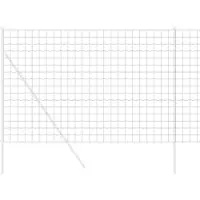 Syfax Recinzione Euro 1,6 x 10 m Ferro rivestito in PVC Grigio