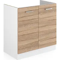 Vicco Mobile lavello cucina R-Line Sonoma 80 cm senza piano di lavoro, Model 29720