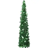 The Living Store Albero di Natale Artificiale Pop-Up Verde 150 cm PET