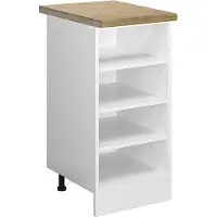 Vicco Scaffale da cucina R-Line Bianco 40 cm , PL Rovere, Model 46148