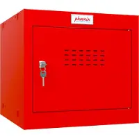 Phoenix CL0344RRK Armadietto a cubo CL0344, serratura a chiave, rosso