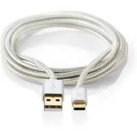 Ginza.se Cavo Usb 2.0 Cctb60600al20 Usb-a M-usb-c M 480 Mb/s Intrecciato E Placcato Oro 2 M 15w