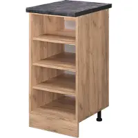 Vicco Scaffale da cucina R-Line Rovere dorato 40 cm , PL Antracite, Model 45782