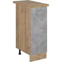 Vicco Armadio cucina dispensa alto R-Line Calcestruzzo 30 cm , PL Rovere, Model 54156