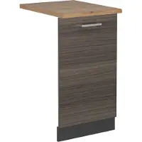 Vicco Pannello frontale della lavastoviglie R-Line Grigio nobile 45 cm , PL Rovere, Model 55027