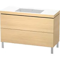 Duravit L-Cube c-bonded Ensemble vertical, 2 tiroirs, sans trop-plein, sans trou pour robinetterie, 1200x698x480mm, LC6939N7171, LC6939N7171