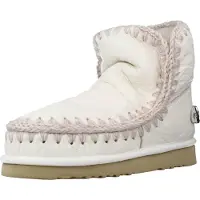 Mou Stivaletti donna bianchi Eskimo 18 rhinestones logo