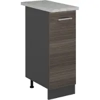Vicco Armadio cucina dispensa alto R-Line Grigio nobile 30 cm PL Marmo, Model 54044