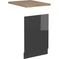 Vicco Pannello frontale R-Line Antracite lucido 45 cm , PL Rovere, Model 53873