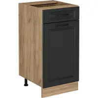 Vicco Mobiletto base per cucina R-Line Antracite rustico 40 cm senza piano di lavoro, Model 53905