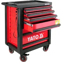 YATO Armadio mobile da officina 6 cassetti rosso