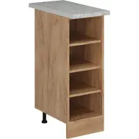 Vicco Scaffale da cucina R-Line Rovere dorato 30 cm , PL Marmo, Model 55388