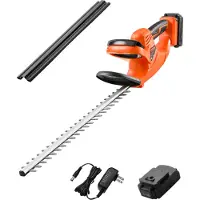 Vevor Tagliasiepi elettrico , 1200 giri/min, batteria 20 V 2 A, con lama a doppia azione da 51 cm e design di sicurezza, cesoie da giardino per la cura dell'erba in giardino