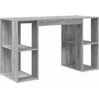 Syfax Scrivania Grigio Sonoma 130 x 50.5 x 75 cm Legno multistrato