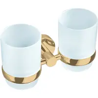 RAV COLORADO - Accessori da bagno Portascopino in vetro, Oro - lucido COA0202Z, Slezák