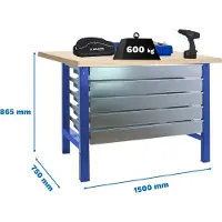 Simonwork (bancos De Trabajo) Banco Da Lavoro Bt6 5box 865x1500x750 Mm