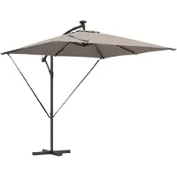 Syfax Ombrellone 249 x 249 x 250 cm Poliestere e Alluminio Talpa