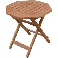 Spetebo Tavolino, a forma di rettangolo, pieghevole - in legno di eucalipto - tavolino ausiliario