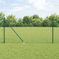 Syfax Recinzione in rete saldata con punte 25 x 1 m Verde Rete