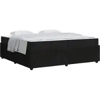 vidaXL Struttura del letto , colore nero, dimensioni 200 x 200 cm, rivestita in tessuto