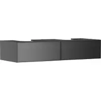 Hansgrohe Xevolos E meuble sous lavabo, 2 tiroirs, 1 découpe au centre, 1370x550x275mm, pour console avec vasque à poser, 54318770, 54318770
