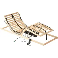 Syfax Letto con Telaio a Doghe Elettrico 28 Doghe 7 Zone 90x200 cm