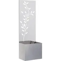 Syfax Schermo per privacy in giardino Argento 50 x 32 x 150 cm