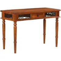 Prolenta Maison Exclusive - Scrivania con cassetto, dimensioni 110x50x76 cm, in legno massello di acacia