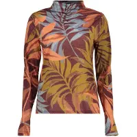 Geisha Top Lurex Print Bordeaux/orange/blue Taglia: XL | Maglie a manica lunga Outlet | Donna | Arancione