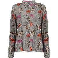 Geisha Blouse Print Animal Lurex Pink/orange Taglia: XS | Maglie a manica lunga Outlet | Donna | Rosa