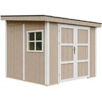 Timbela Capanno da giardino di 5,9 m² - H231x248x294 cm - Senza pavimento e parete laterale - M938B-TERRA BROWN