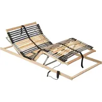 Syfax Letto con Telaio a Doghe Elettrico 42 Doghe 7 Zone 80x200 cm