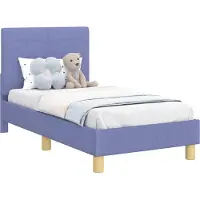 Syfax Struttura letto per bambini con testata Blu jeans 70 x 140 cm