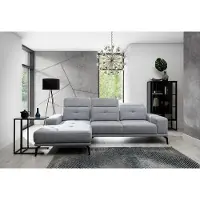 AEA Ecksofa L-Form Stoff Sitz Garnitur Designer Wohnlandschaft Textil Couch Sofa