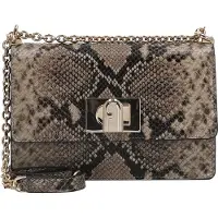 Furla per donna. BAFKACO-BX4178 Borsa a mano in pelle grigia serpente Mini 1927 (OSFA), Casual, Grigio, Animal Print
