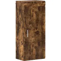 Syfax Armadio da bagno a muro TULUM Rovere Fumo 37 x 24,5 x 86 cm
