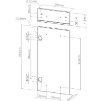 Vicco Frontale cucina R-Line Grigio-blu 29.6 x 70.8 cm frontale del mobile per mobile base con cassetti, Model 40951