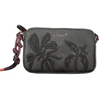 Desigual , Piccola borsa a tracolla con texture, Donna, Poliuretano, Nero, U