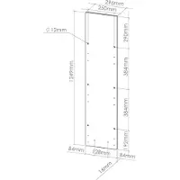 Vicco Frontale cucina R-Line Grigio-blu 29.6 x 71.3 cm frontale del mobile per mobile base estraibile, Model 40955