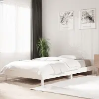 Prolenta Maison Exclusive - Letto a castello bianco 90x190 cm in legno massello di pino